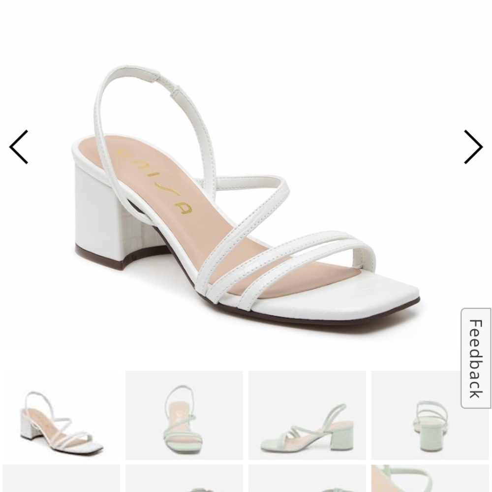 Unisa white Marie heels - brand new never been worn